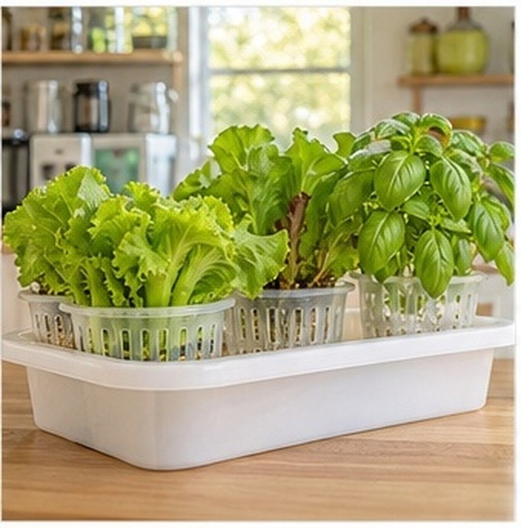 Plant Pot - 4 Adet Hidroponik Bitki Saksısı, Kalınlaştırılmış