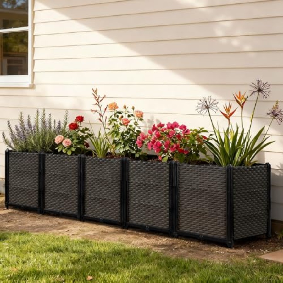 Self Watering Planter - Veranda, balkon, teras için dış mekan