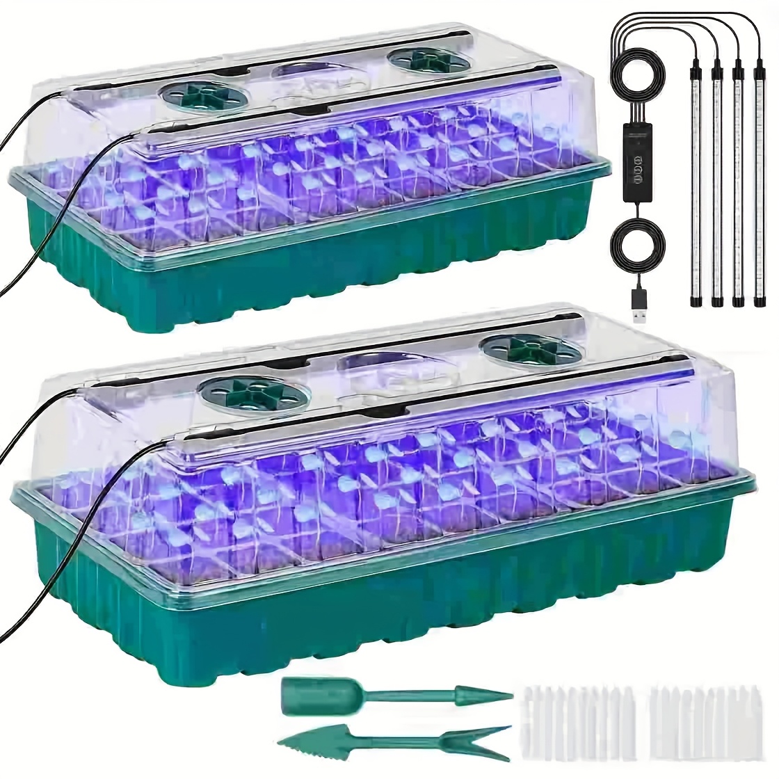 Seed Starter Tray - 72 Hücreli Tohum Başlangıç ​​Tepsisi, Büyüme