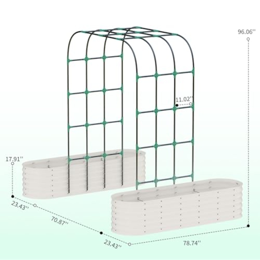 96 cm Yüksekliğinde Galvanizli - Raised Garden Bed incelemesi ve fiyatı