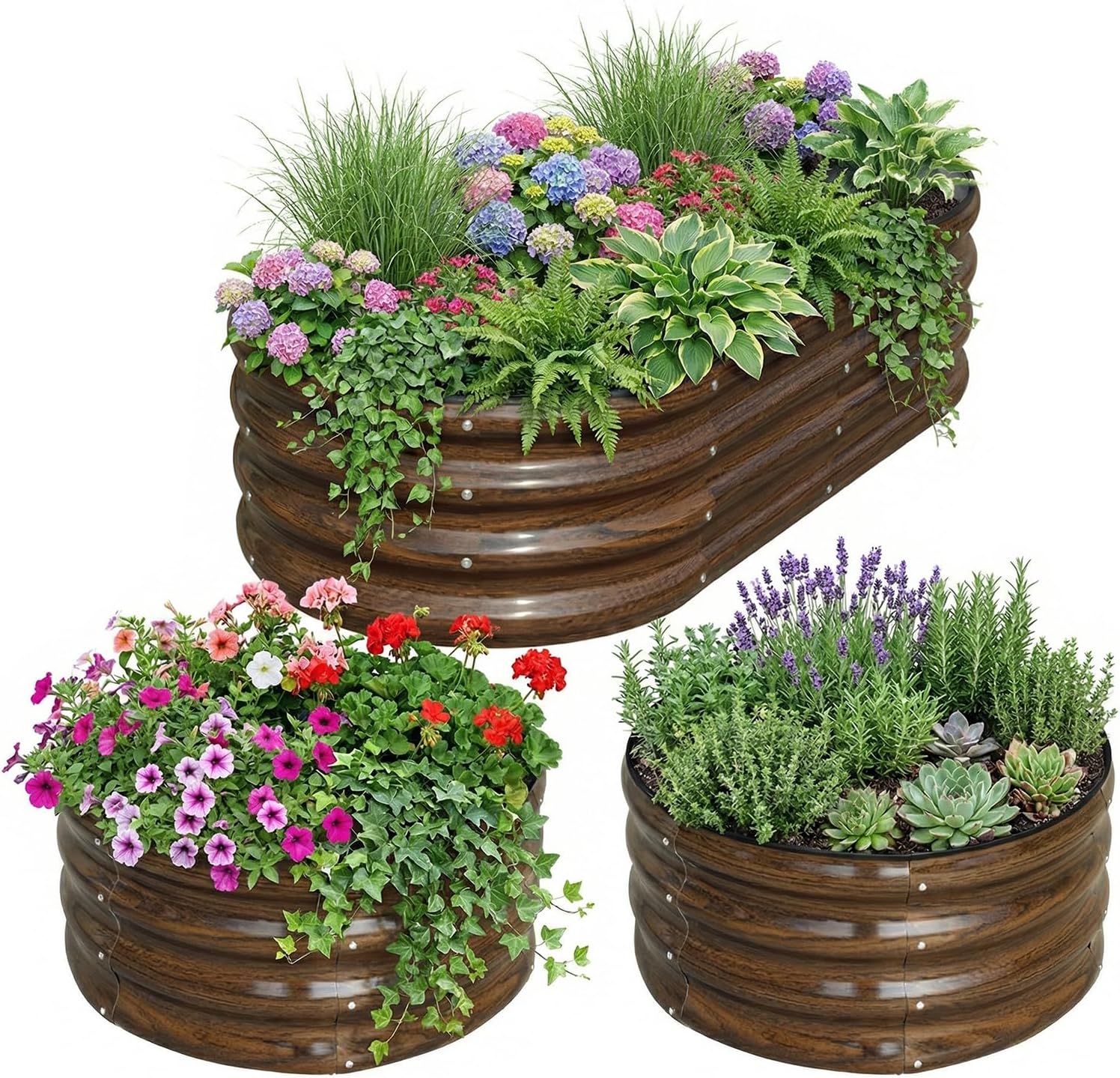 3'lü Galvaniz Çelik Yükseltilm - Raised Garden Bed incelemesi ve fiyatı