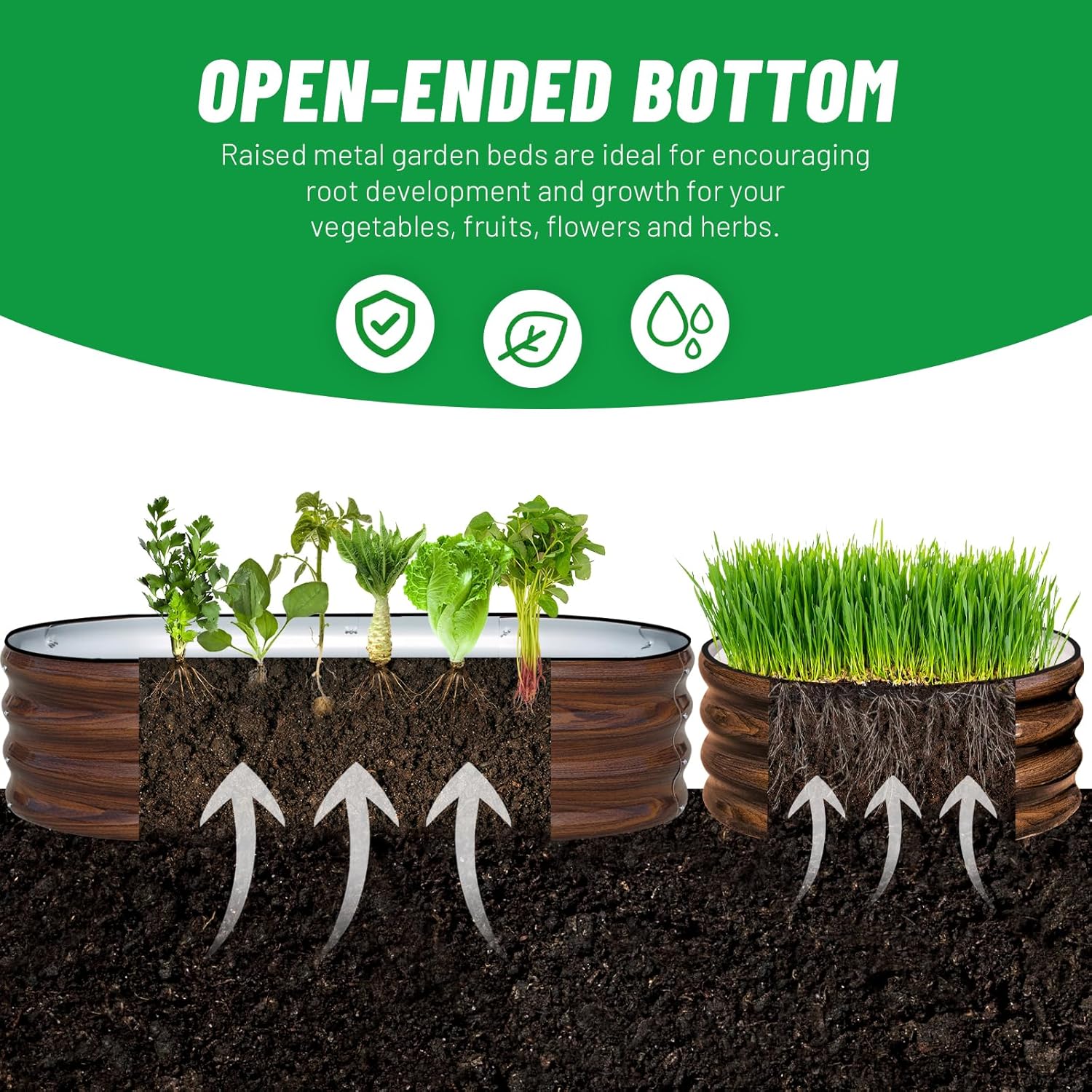 3'lü Galvaniz Çelik Yükseltilm - Raised Garden Bed incelemesi ve fiyatı