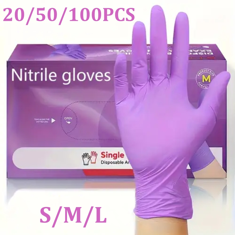 50/100 adet menekşe nitril eld - Garden Gloves incelemesi ve fiyatı