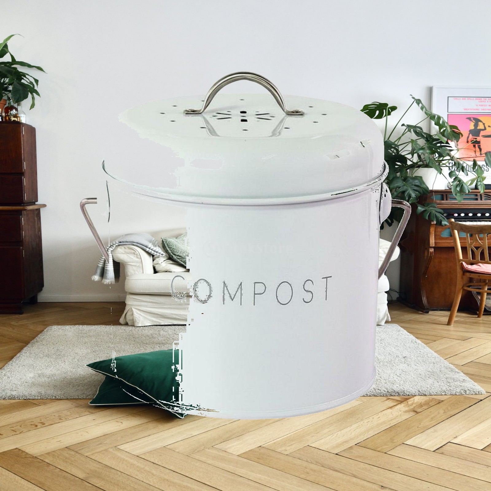Mutfak için Masaüstü Çöp Kovas - Compost Bin incelemesi ve fiyatı